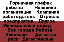 Горничная-график работы 1/2 › Название организации ­ Компания-работодатель › Отрасль предприятия ­ Другое › Минимальный оклад ­ 1 - Все города Работа » Вакансии   . Дагестан респ.,Дагестанские Огни г.